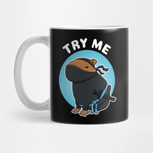 Try Me Capybara Ninja Costume Mug